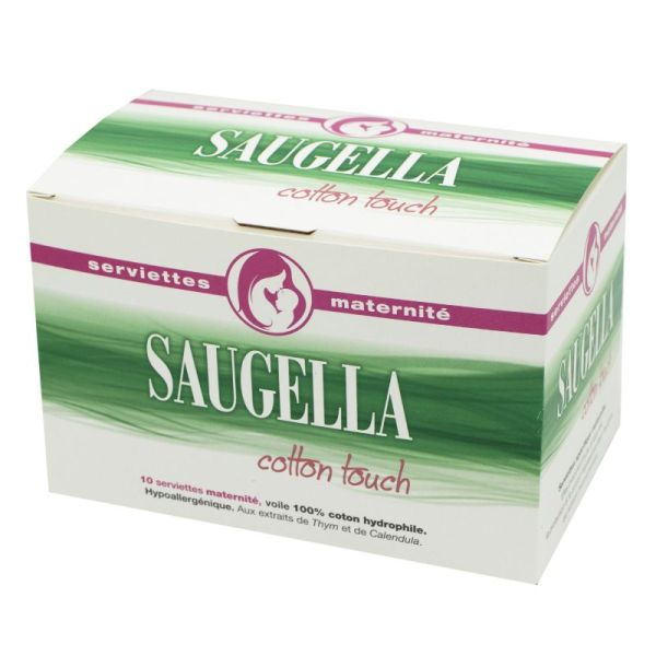 Saugella : Cotton touch serviette extra-fine avec ailettes jour