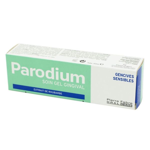 Parodium Soin Gel Gingival Antiseptique 50ml Gencives Sensibles Extrait De Rhubarbe