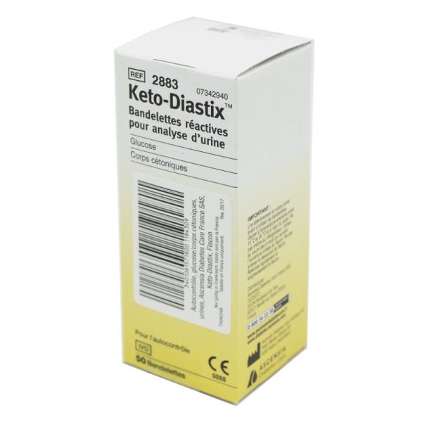 Cuque Bandelette de test de cétone urinaire 100PCS Urine Ketone Test Paper  Bandes de réactif d'analyse d'urine de glycémie - Cdiscount Jardin