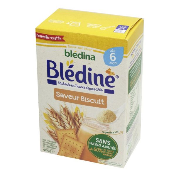 Blédina - BLEDINE SAVEUR BISCUIT 400g - Céréales pour Nourrissons - Dès 6  Mois - 3041091339928