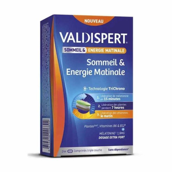 VEMEDIA  - VALDISPERT - Sommeil & Energie Matinale - 24 comprimés - 3614810006892