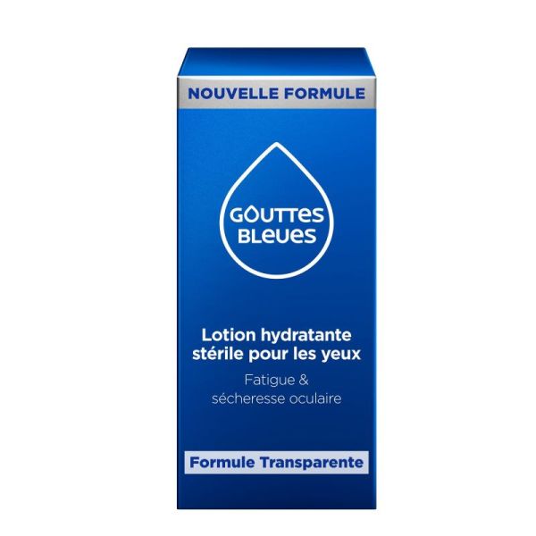Gouttes Bleues - LOTION HYDRATANTE STERILE POUR LES YEUX - Fatigue