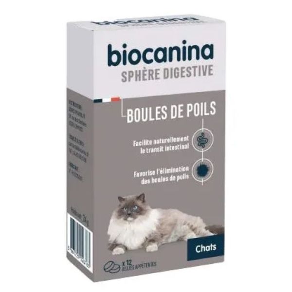 BIOCANINA - Shère digestive - Boules de poils - 12 jellies appétentes - 3661729026763