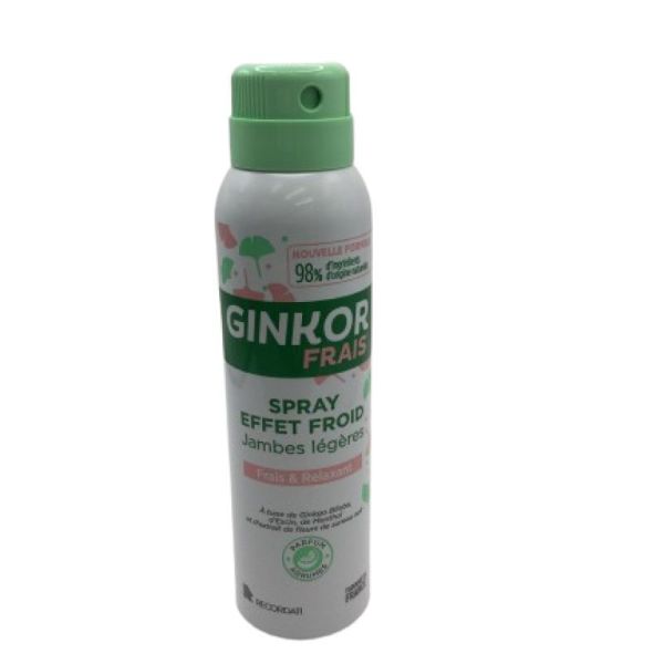 GINKOR - Spray effet froid - Jambes légères - 125 ml - 3665490000137