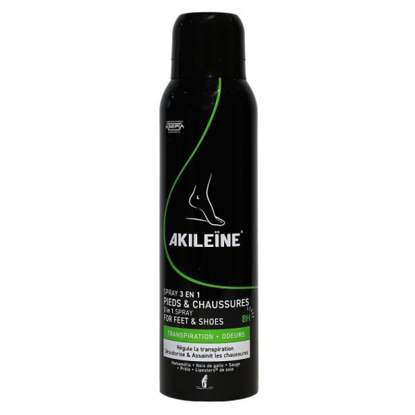 akileine Spray 3en1 pieds et chaussures 150ml