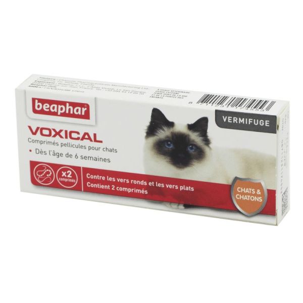 Beaphar Voxical Chat Et Chaton Bte 2 Vermifuge Vers Ronds Vers Plats