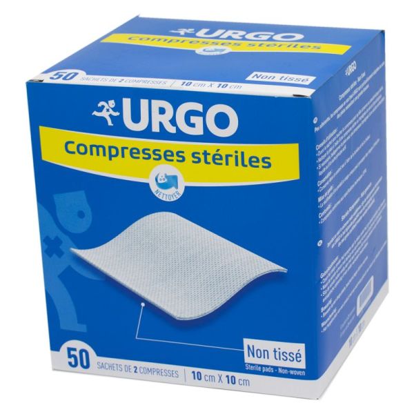 URGO Compresses Steriles 20X20cm Boite de 10