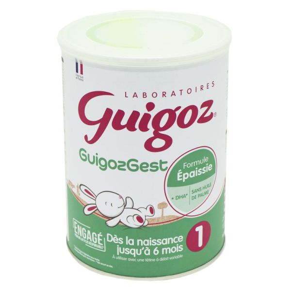 Lait en poudre 1er âge GuigozGest - lait anti-régurgitations à l