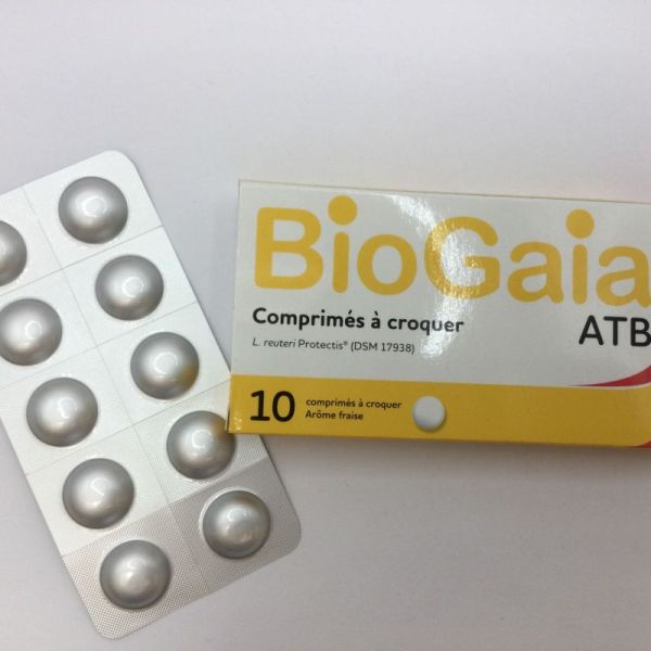 PEDIACT , BioGaia , 10 comprimés à croquer ATB , Arôme Fraise , 3401562936870