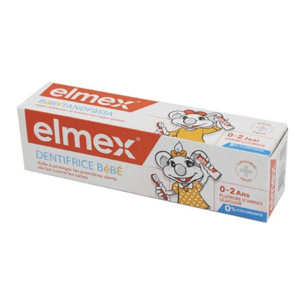 Elmex Dentifrice Bébé 0-2 ans 50 ml : : Hygiène et Santé