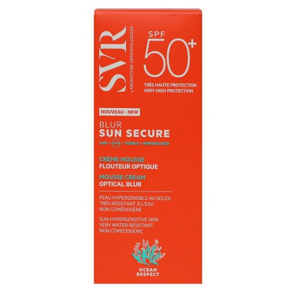 SVR - Sun Secure Blur crème mousse flouteur optique SPF50+ 50ml - 3662361002597