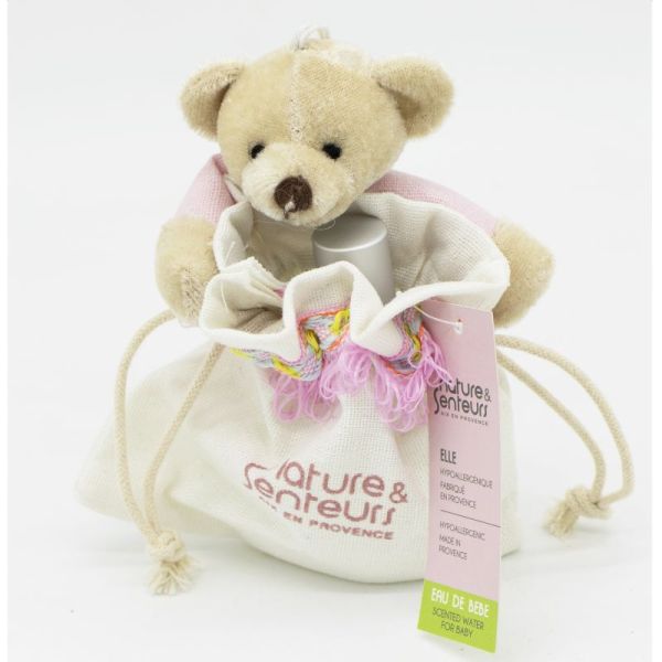 Nature Et Senteurs Coffret Eau De Bebe Elle 1 Eau De Toilette 50ml 1 Sac Peluche