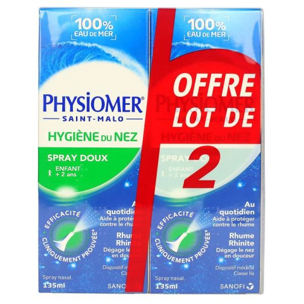 Hygiène du nez spray 2x135ml - 3582910010494