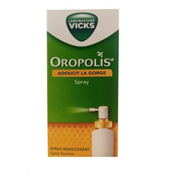 Vicks OROPOLIS Spray Adoucissant Gorge sans Sucre 20ml - Propolis