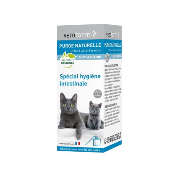 Vermifuge naturel chat, antiparasitaire, produits vétérinaires chat : Morin  France