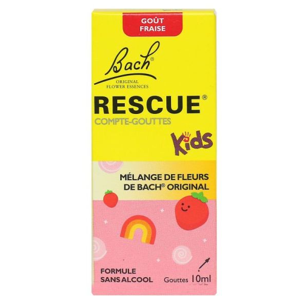Bach Kids compte-gouttes sans alcool goût fraise 10ml - 5000488304398
