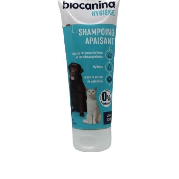 BIOCANINA Hygiène Shampoing Apaisant - Chien, Chat - Peau Irritée, Démangeaisons - Calendula - 200ml