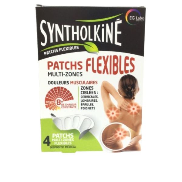 EG LABO - Syntholkiné, 4 PATCHS FLEXIBLES multi-zones - 3615840000515