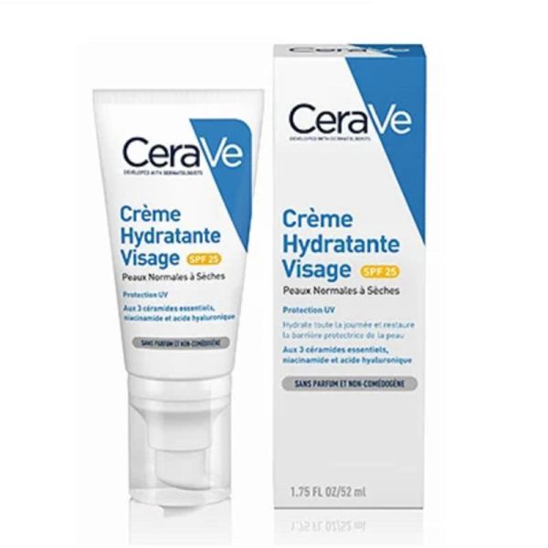 Crème visage hydratante, non-parfumée hypoallergénique
