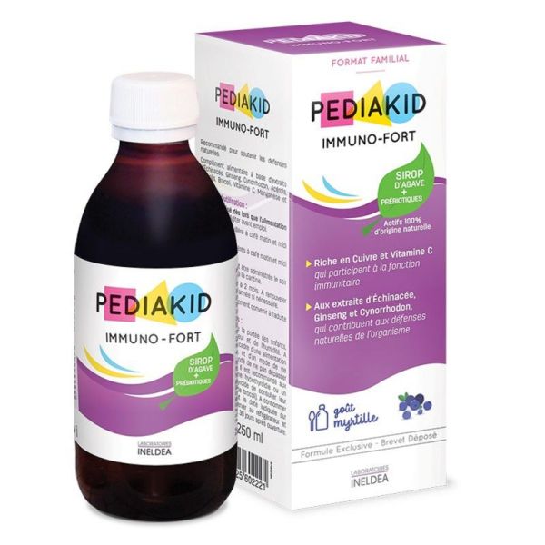 Pediakid Immuno Fort Sirop 250ml Sirop D Agave Prebiotiques